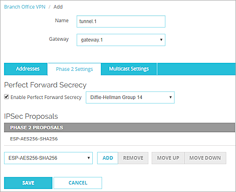 Screenshot of firebox, picture9, phase 2 settings.